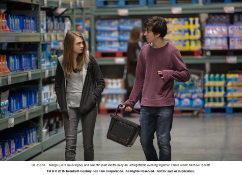 DF-11873 Margo (Cara Delevingne) and Quentin (Nat Wolff) enjoy an unforgettable evening together. Photo credit: Michael Tackett