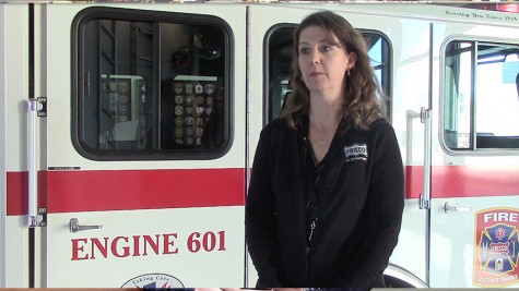 Mrs. Trammel explains her many duties as a Fire Station Coordinator