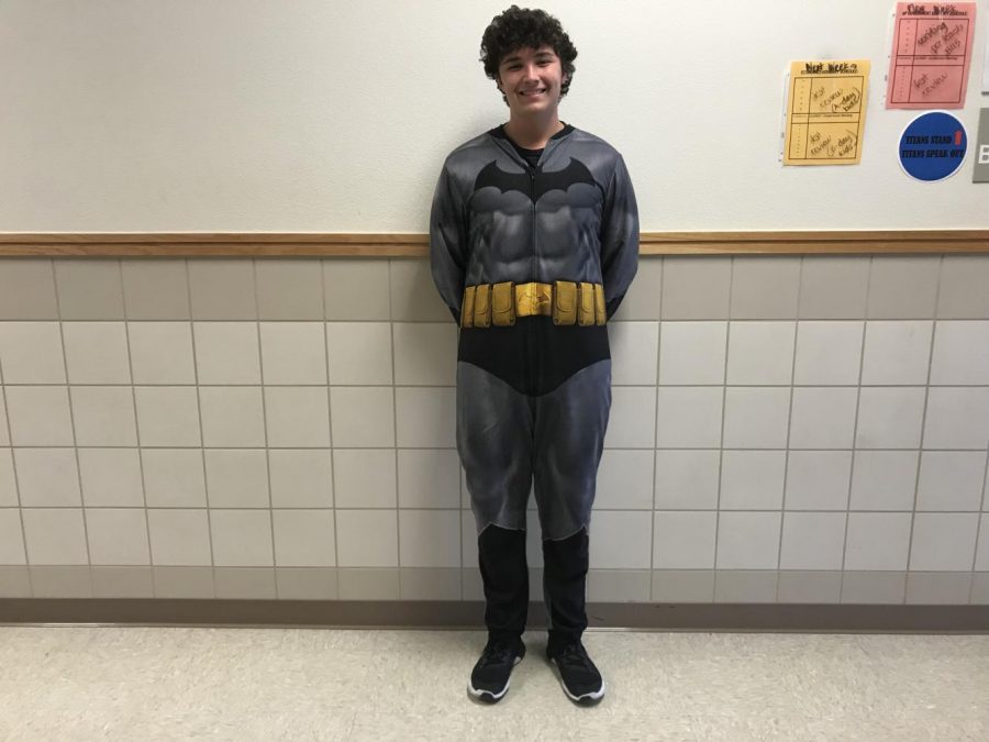One of Coach Hirshs Economics students shows his spirit by wearing pajamas. 