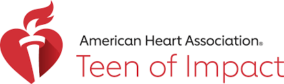 American Heart Association “Teen Of Impact” Award banner 