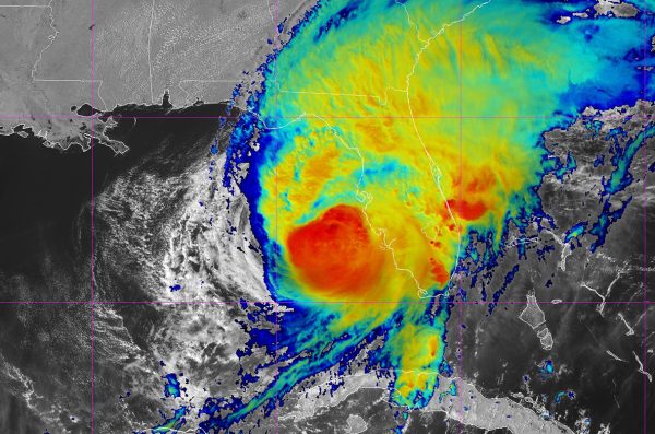 Caption: Hurricane Milton’s predicted landfall. (Photo/National Oceanic and Atmospheric Administration)