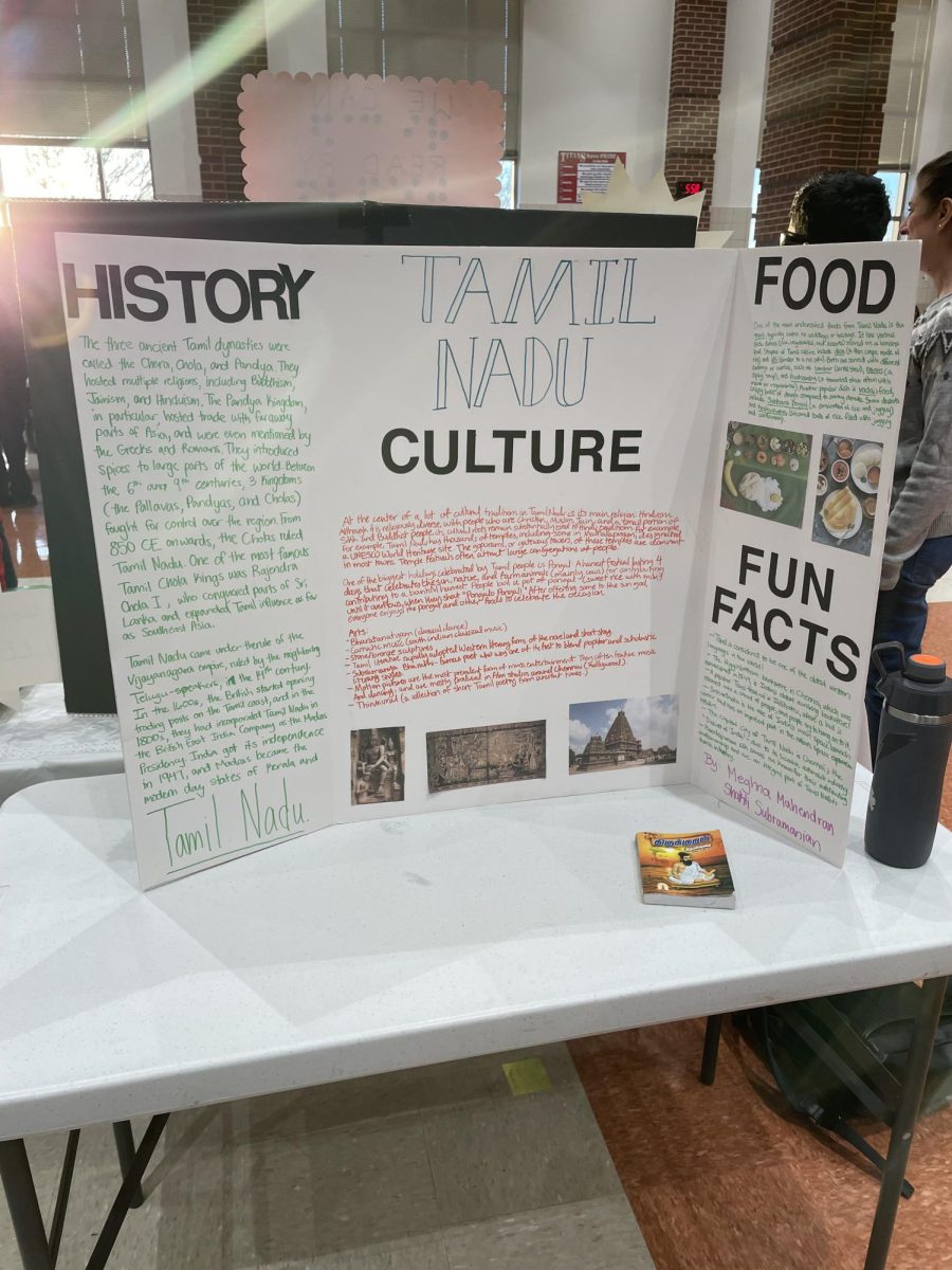 Meghna Mahendran and Shakti Subramanian's diversity table for Tamil Nadu culture.