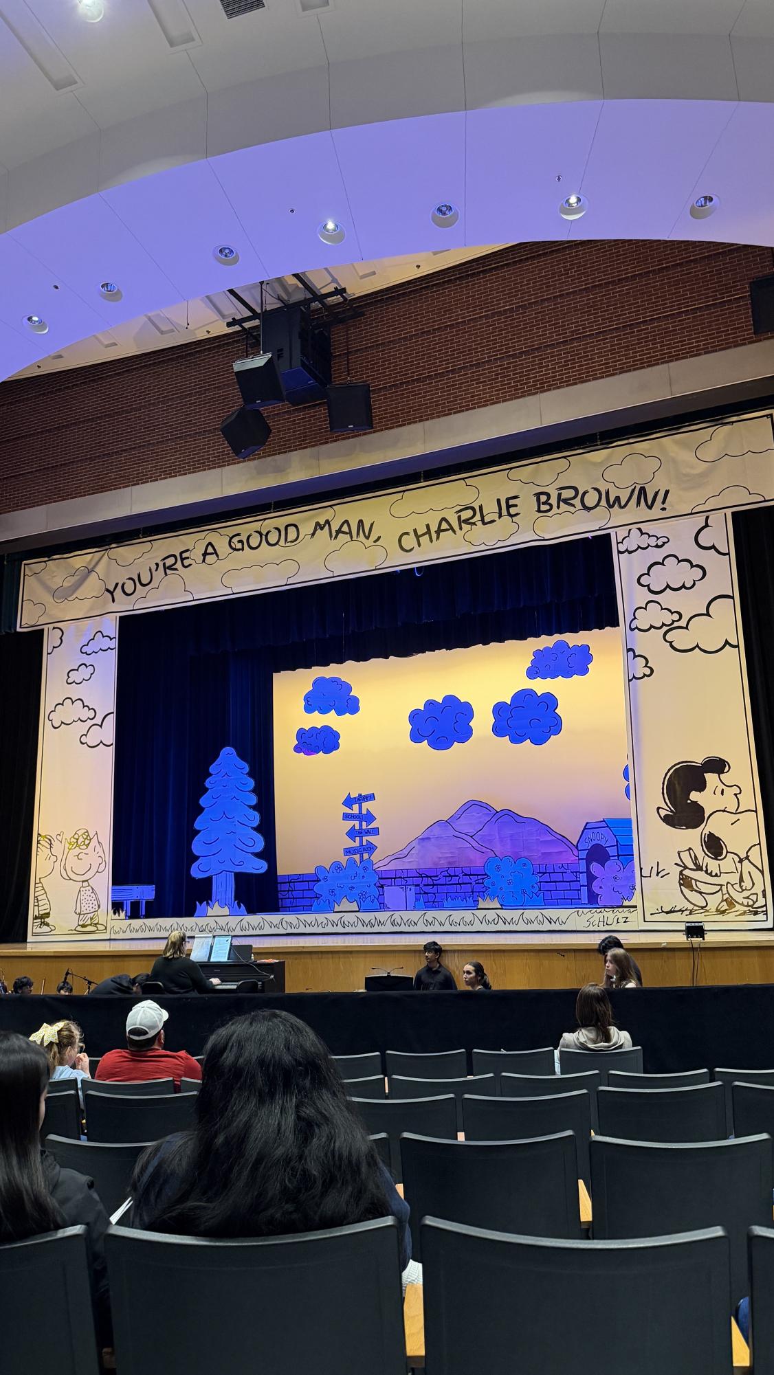 A shot of the stage before the production started. 